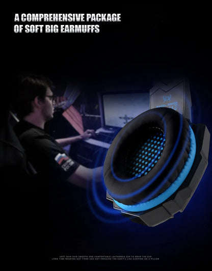 Casque Gaming G2000 – Son stéréo, basses profondes, casque filaire avec éclairage et microphone pour PS5, PS4, XBOX, PC, ordinateur portable