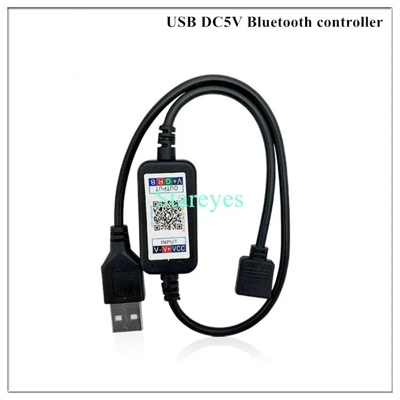 Bande LED RGB SMD 5050, bande lumineuse LED DC 5V USB, flexible, IP20/IP65 étanche, 1 m, 2 m, 3 m, 4 m, 5 m, avec télécommande pour arrière-plan TV.