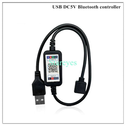 Bande LED RGB SMD 5050, bande lumineuse LED DC 5V USB, flexible, IP20/IP65 étanche, 1 m, 2 m, 3 m, 4 m, 5 m, avec télécommande pour arrière-plan TV.