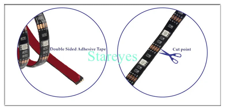 Bande LED RGB SMD 5050, bande lumineuse LED DC 5V USB, flexible, IP20/IP65 étanche, 1 m, 2 m, 3 m, 4 m, 5 m, avec télécommande pour arrière-plan TV.