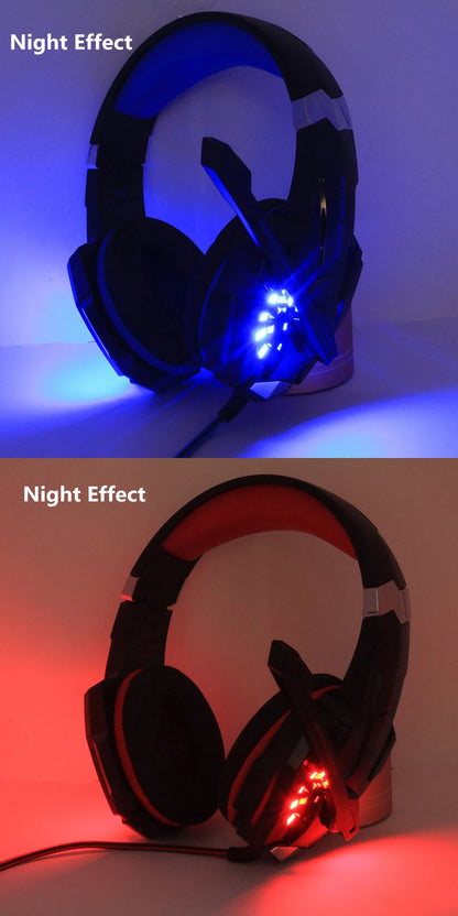 Casque Gaming G2000 – Son stéréo, basses profondes, casque filaire avec éclairage et microphone pour PS5, PS4, XBOX, PC, ordinateur portable