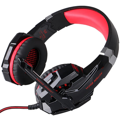 Casque Gaming G2000 – Son stéréo, basses profondes, casque filaire avec éclairage et microphone pour PS5, PS4, XBOX, PC, ordinateur portable