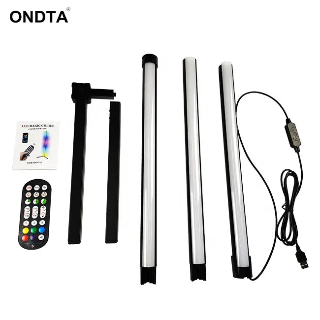 Dropshipping – Lampe de sol d’angle LED nordique moderne, 120 cm, décorative, RGB, avec télécommande, trépied.