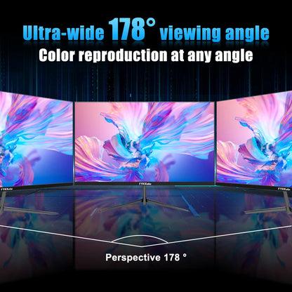 Moniteur gamer FYHXele 24 pouces 100 Hz, écran de bureau 1080p, temps de réponse 2 ms, écran soin des yeux, LCD, prise en charge HDR, G-Sync, VESA