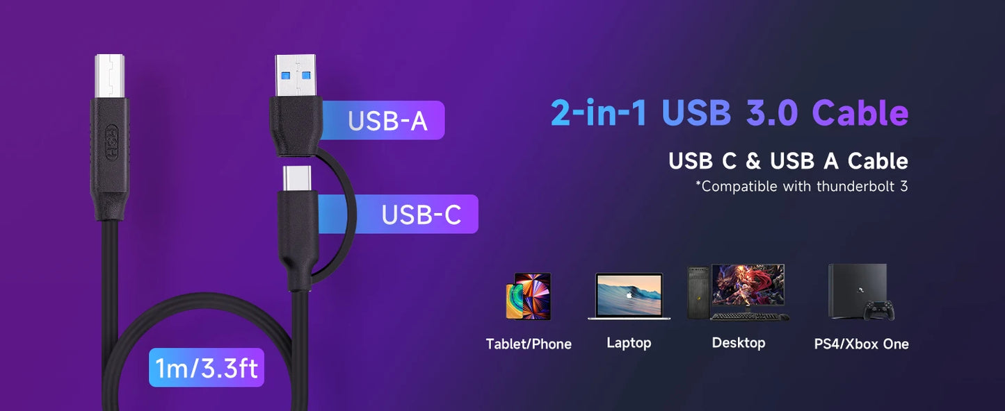 RSHTECH – Hub USB 3.0 RGB avec 7 ports, répartiteur de données 5 Gbps et 14 modes d’éclairage, pour ordinateur, PC portable et accessoires.