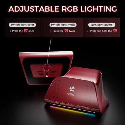 Station de charge IINE pour manette PS5, design antidérapant, indicateur LED, protection contre la surcharge, charge rapide