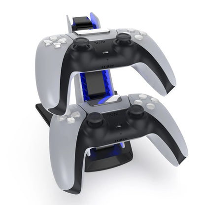 Station de charge rapide pour manette PS5, socle de chargement pour deux manettes, station de charge pour les manettes sans fil DualSense de la PlayStation 5.