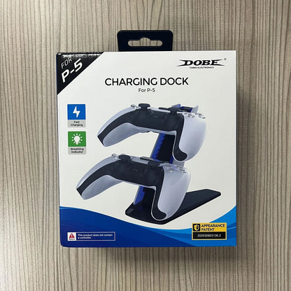 Station de charge rapide pour manette PS5, socle de chargement pour deux manettes, station de charge pour les manettes sans fil DualSense de la PlayStation 5.