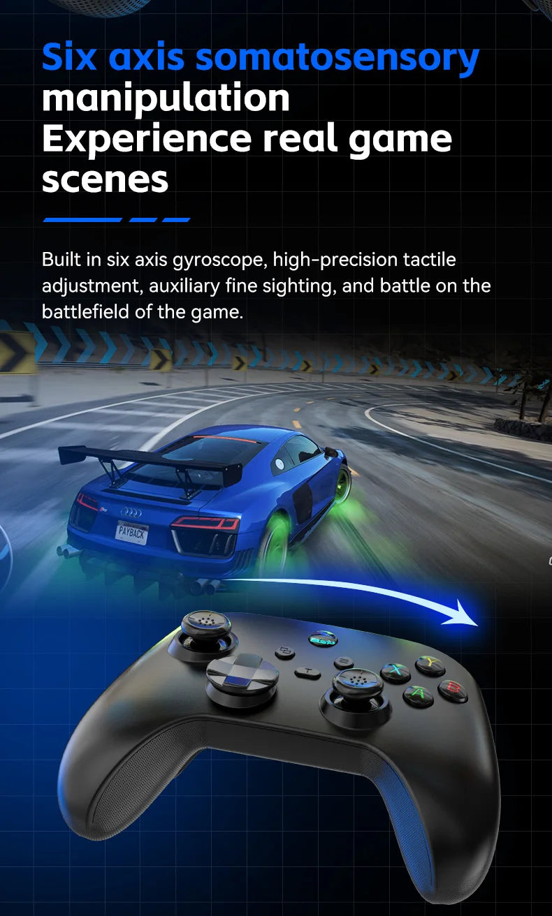 2.4G Wireless Gamepad for Xbox One ,Xbox Seris S ,X Console Window 7 8 10 Pc with Dual Vibra/Six Axis Multi Game Controller