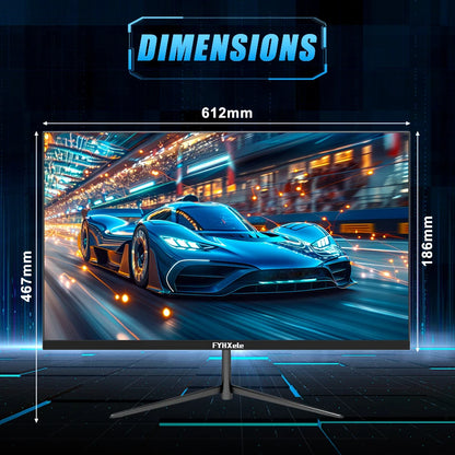 Moniteur gamer FYHXele 24 pouces 100 Hz, écran de bureau 1080p, temps de réponse 2 ms, écran soin des yeux, LCD, prise en charge HDR, G-Sync, VESA